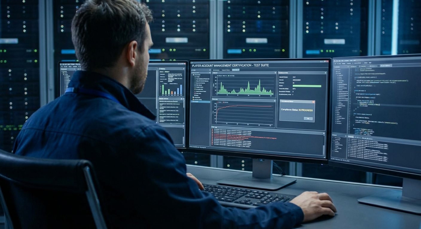 Technical audit ensuring an iGaming platform meets certification and security standards.