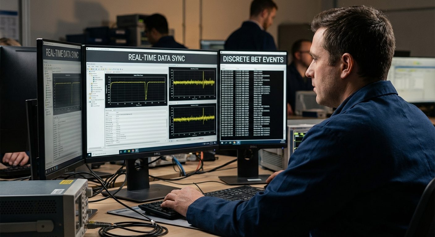 Compliance testing of real-time data sync in a laboratory setting, ensuring the RTS Game Meaning aligns with gambling regulations.