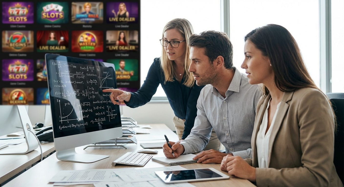 A compliance team reviews mathematical proofs and audit documentation for an iGaming product.