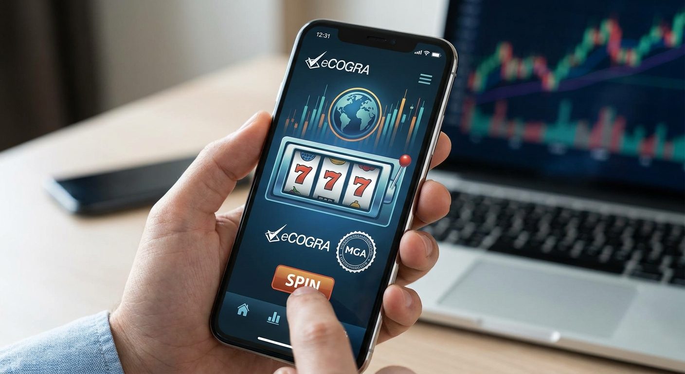 Mobile-first casino game displayed on a smartphone, reflecting global market growth and regulatory compliance.