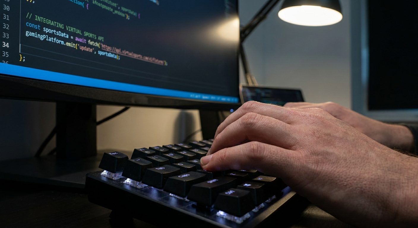 Software developer integrating a virtual sports API into a gaming platform.